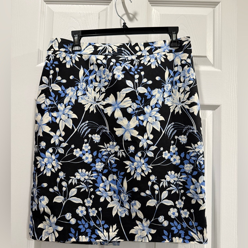 Talbots Floral Pencil Skirt